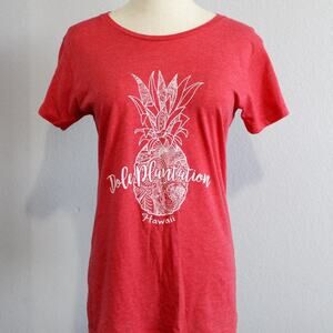 Dole Plantation Hawaii Graphic Tee Shirt Size M Blue 84